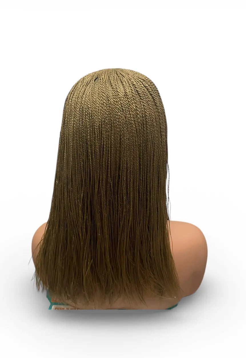 Twist Braided Wig Color 27 Hair Extension Easy Wear N Go No Baby Hair UUBRAIDEDWIGS