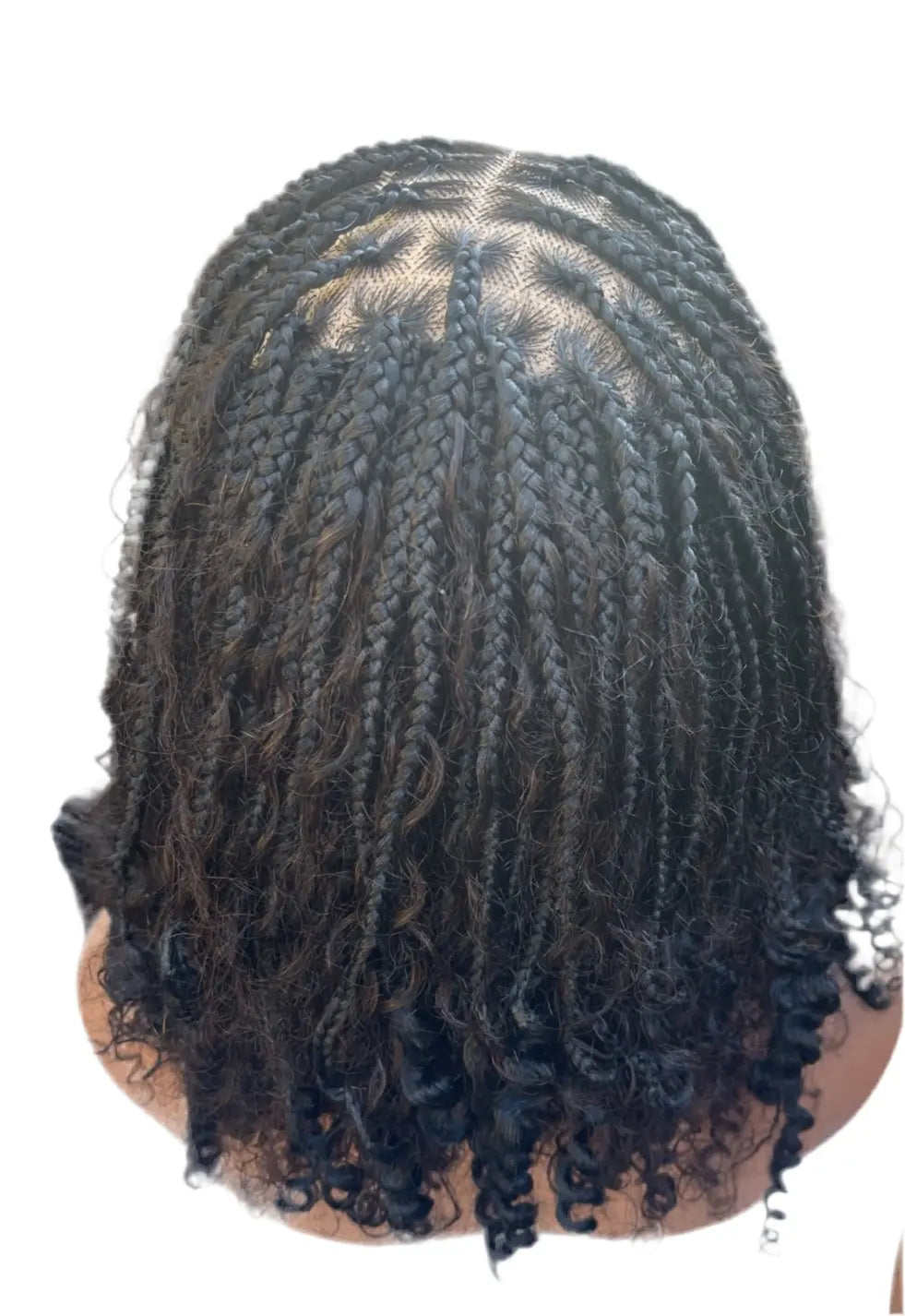 13X6 Boho Lace Front Human Hair Braids Wig For Natural Look UUBRAIDEDWIGS