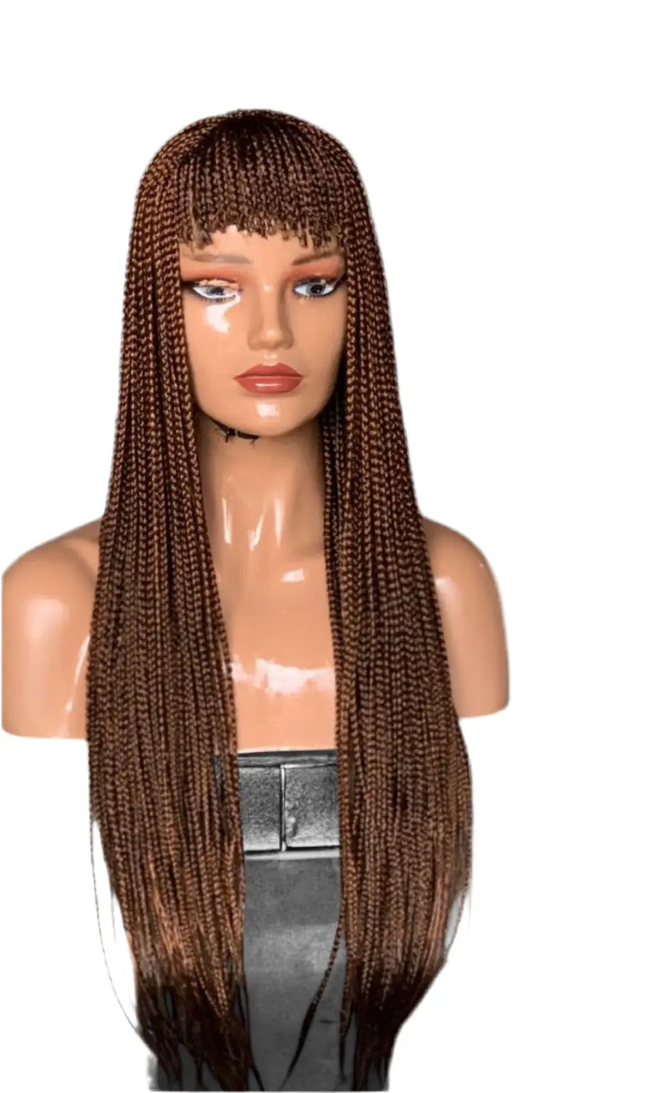 Bangs Braids Wig Color 30 UUBRAIDEDWIGS