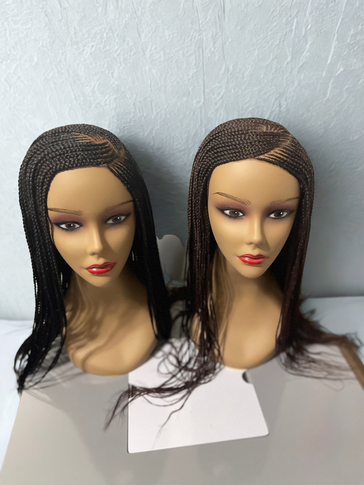 C-Part Cornrow Wig Black