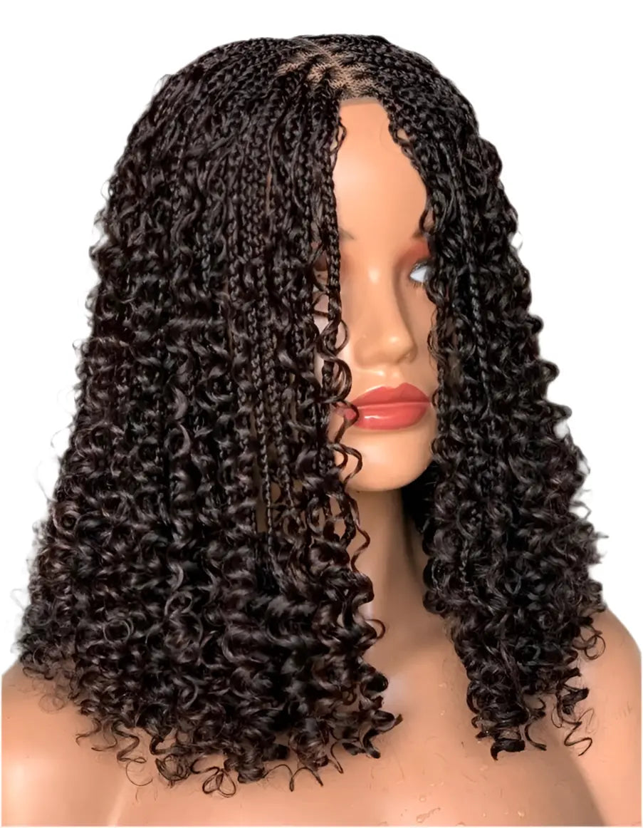 Medium Knotless Braids Wig Color 33 UUBRAIDEDWIGS