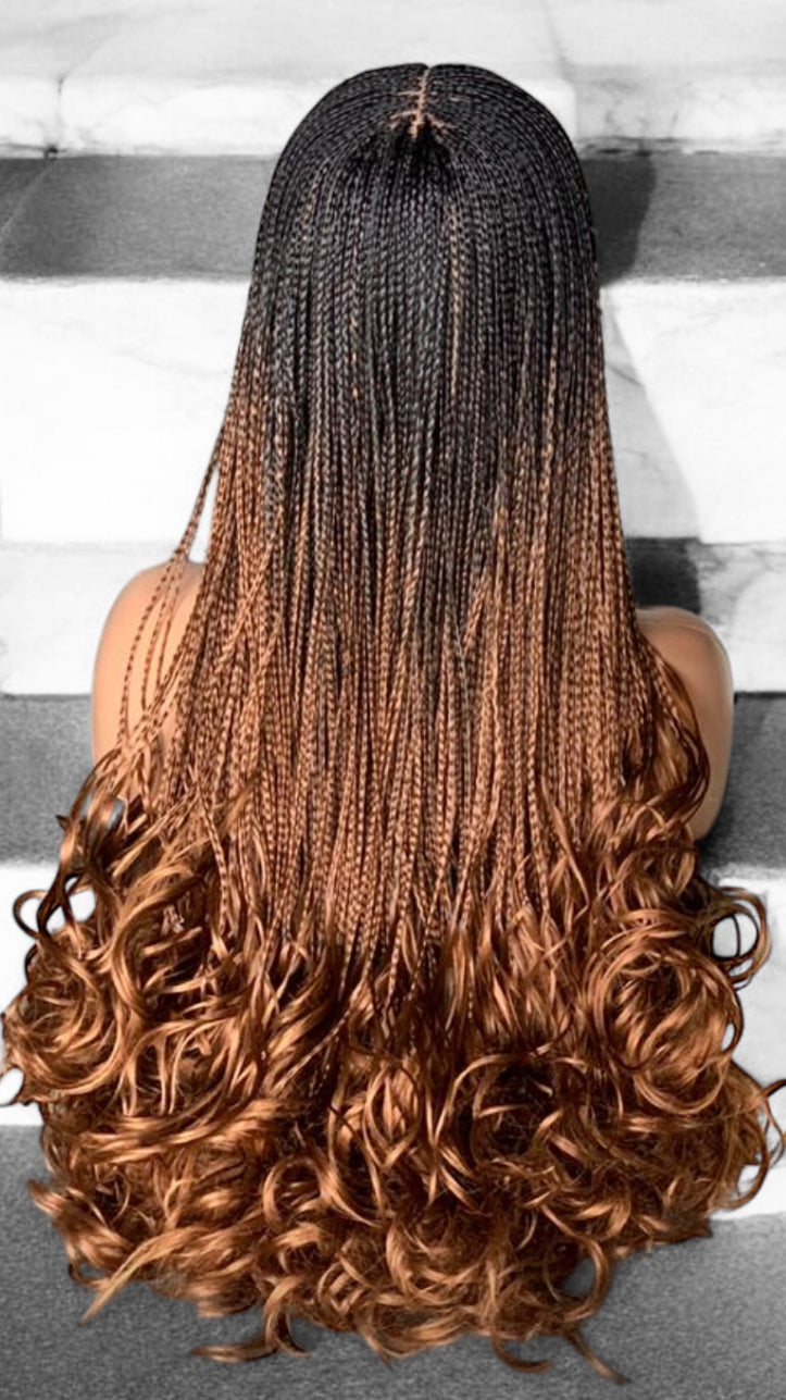 Spiral Curly Ends Braids