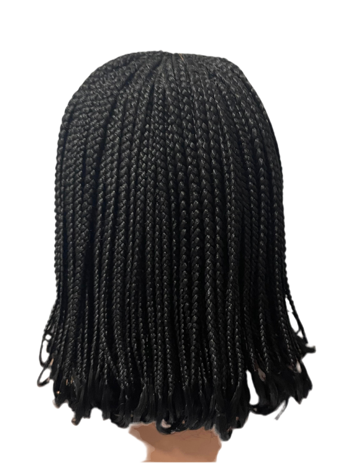 Middle Part Cornrow Black