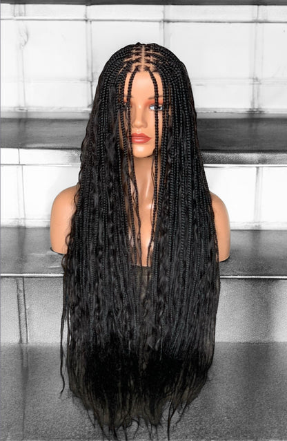 Goddess Human Hair Braids Black