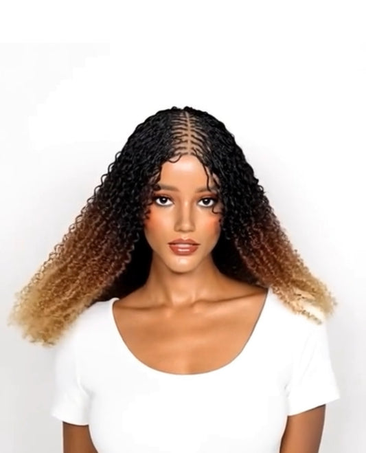 Spring Twist Wig 1B /30 /27 Color Wear and go UUBRAIDEDWIGS