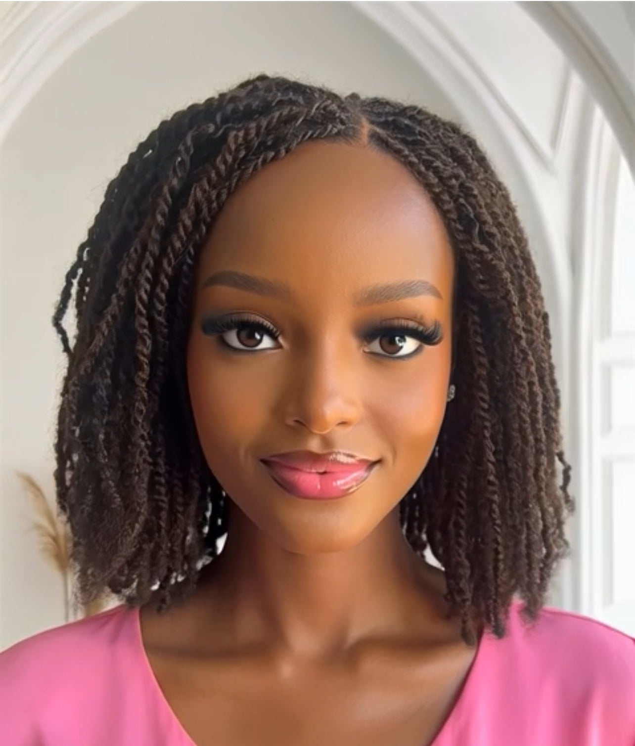 Soft Kinky Twist Braids Easy Wear Lightweight Color 33 UUBRAIDEDWIGS