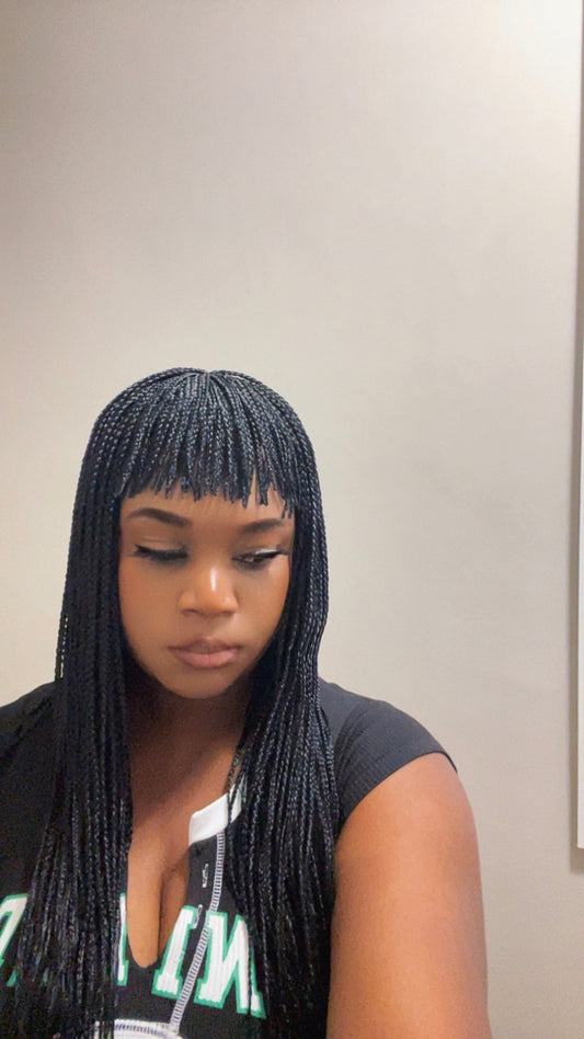 Bangs Braids Black
