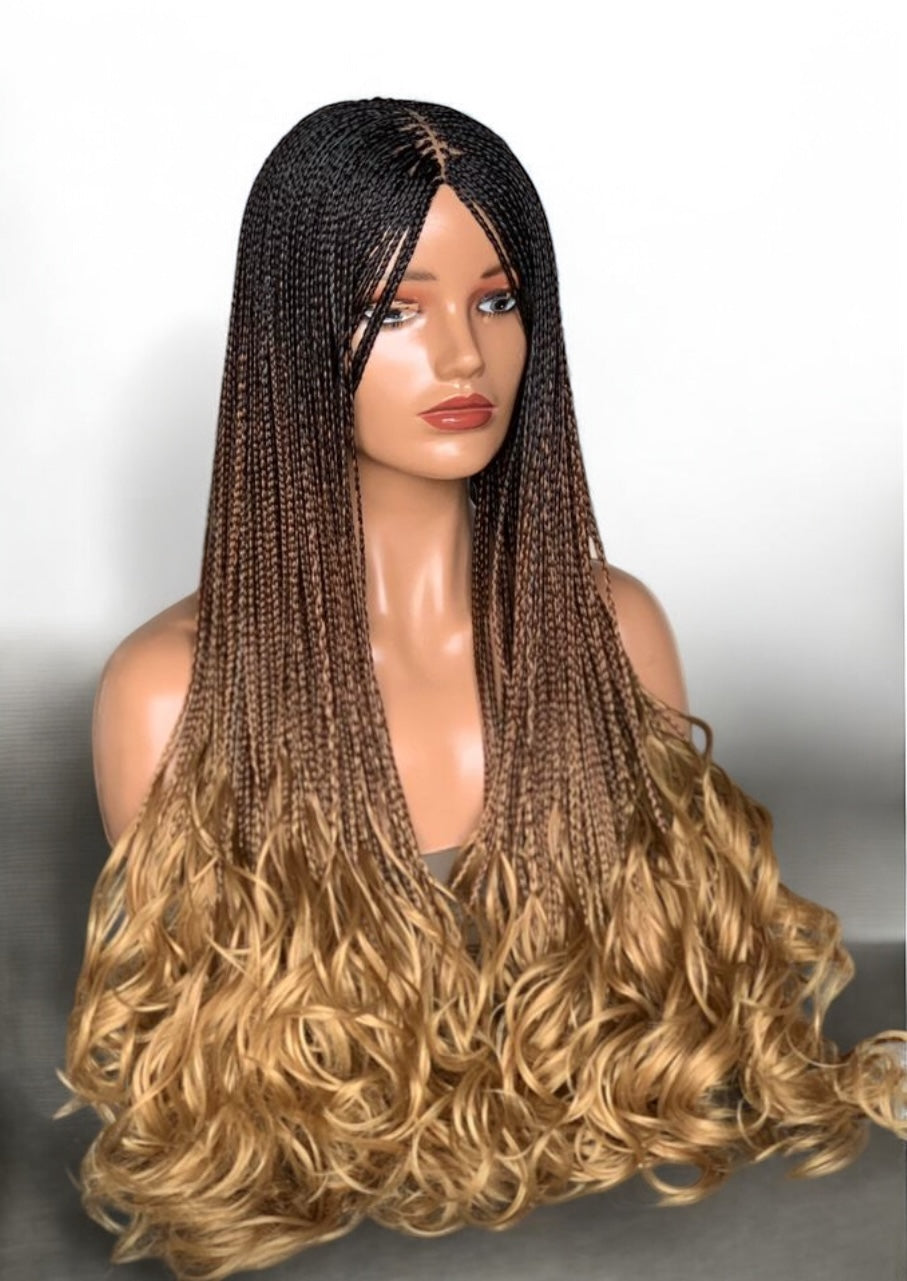 Spiral Curly Ends Braids