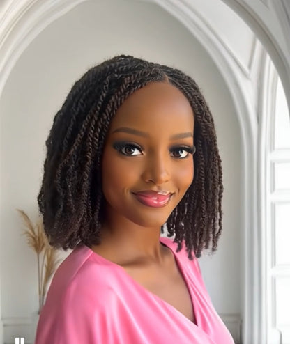 Soft Kinky Twist Braids Easy Wear Lightweight Color 33 UUBRAIDEDWIGS
