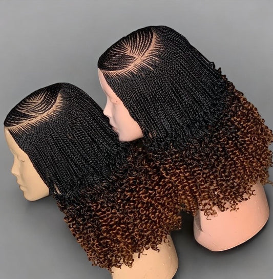 Cornrows with Curly ends 1B/30