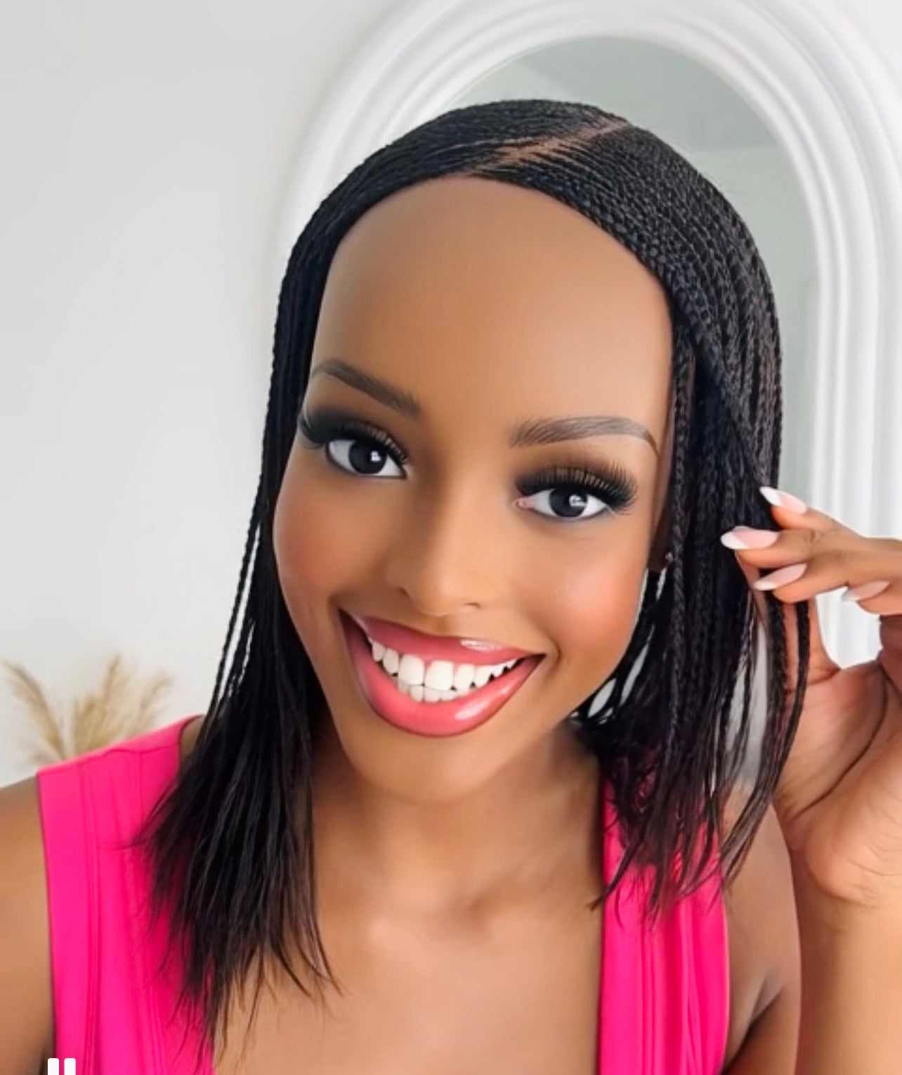 Cornrow Braided Wig Color 33 Glueless Wear and Go UUBRAIDEDWIGS
