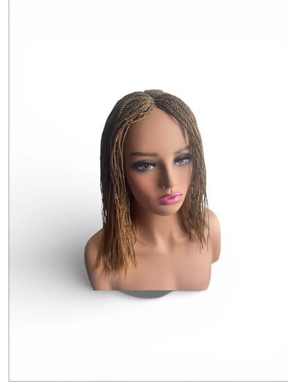 Micro Twist Braids Ready To Wear No Comb No Lace Cutting Lightweight Color 27 UUBRAIDEDWIGS
