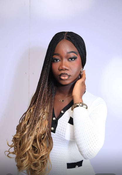 Spiral Curly Ends Braids