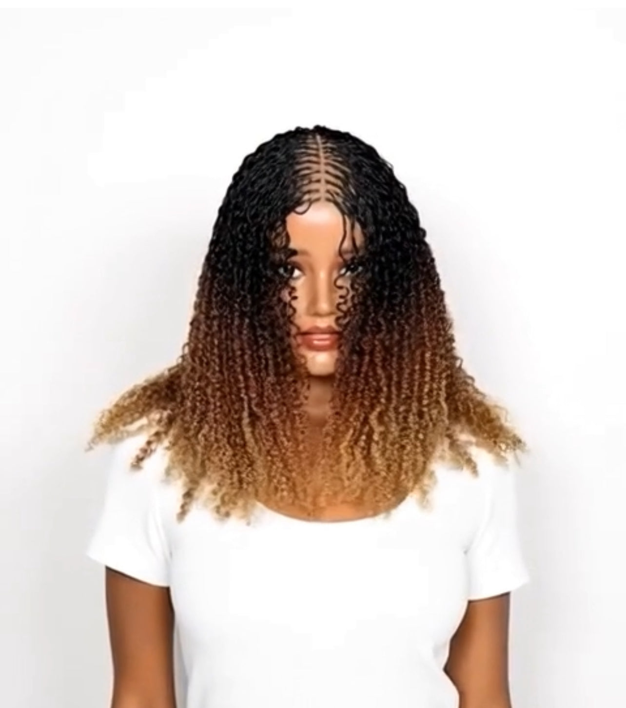 Spring Twist Wig 1B /30 /27 Color Wear and go UUBRAIDEDWIGS