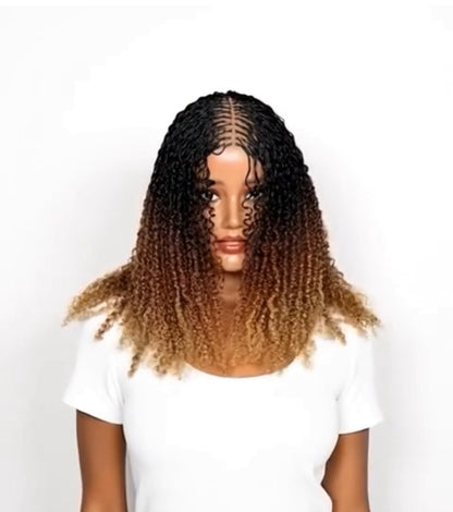 Spring Twist Wig 1B /30 /27 Color Wear and go UUBRAIDEDWIGS