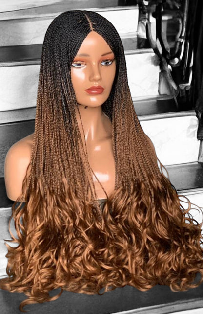 Spiral Curly Ends Braids