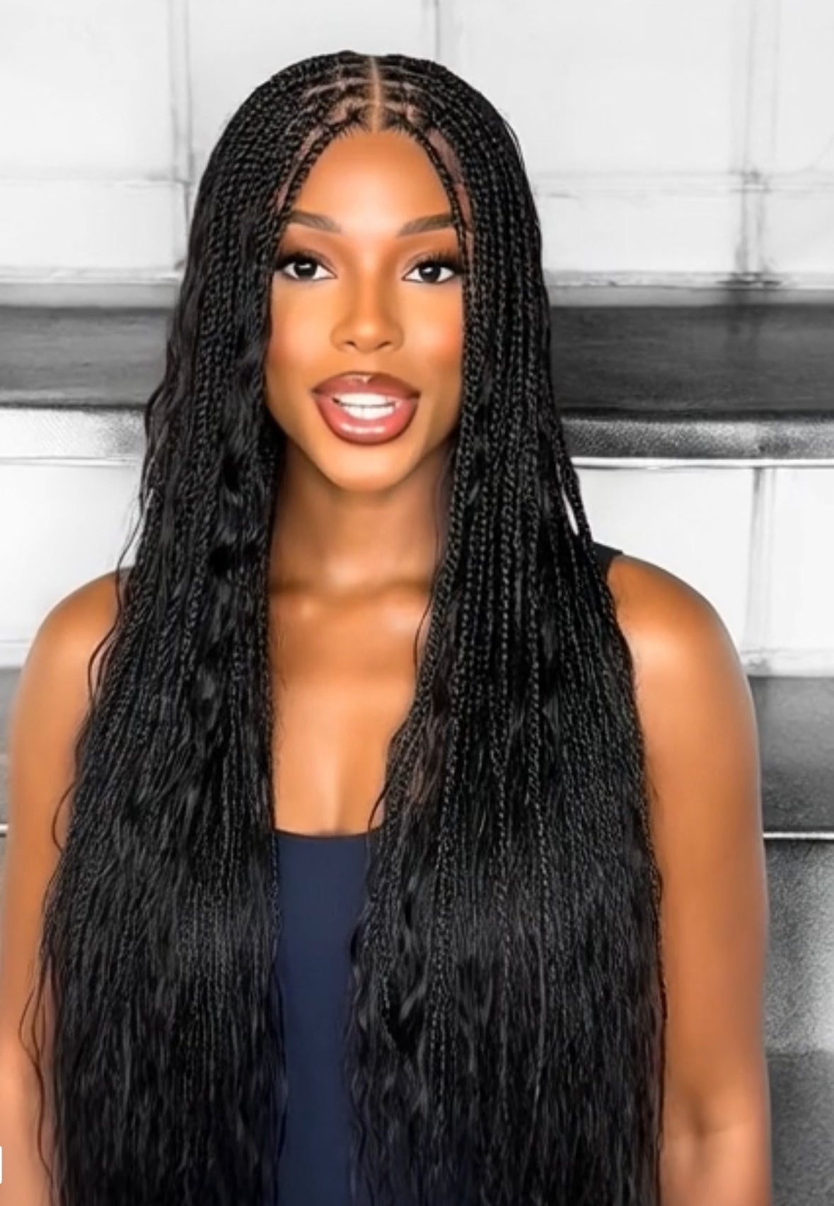 Boho Goddess Braids With Human Hair Extensions UUBRAIDEDWIGS