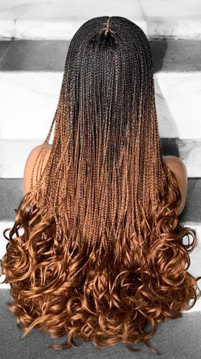 Spiral Curly Ends Braids