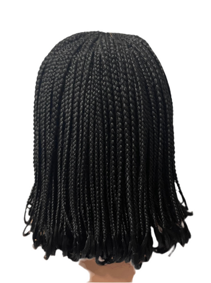 Middle Part Cornrow Black