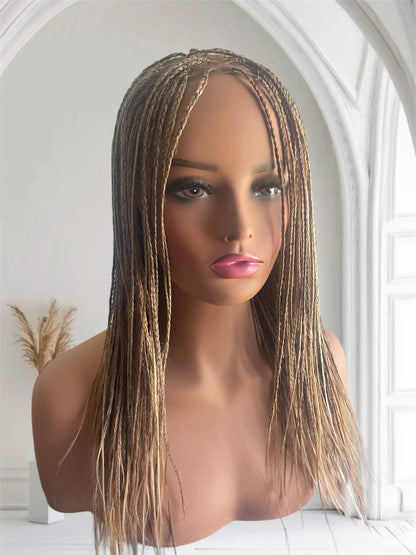 Small Box Braids Mix Blonde Lightweight Easy Wear and Go Hair Extensions UUBRAIDEDWIGS