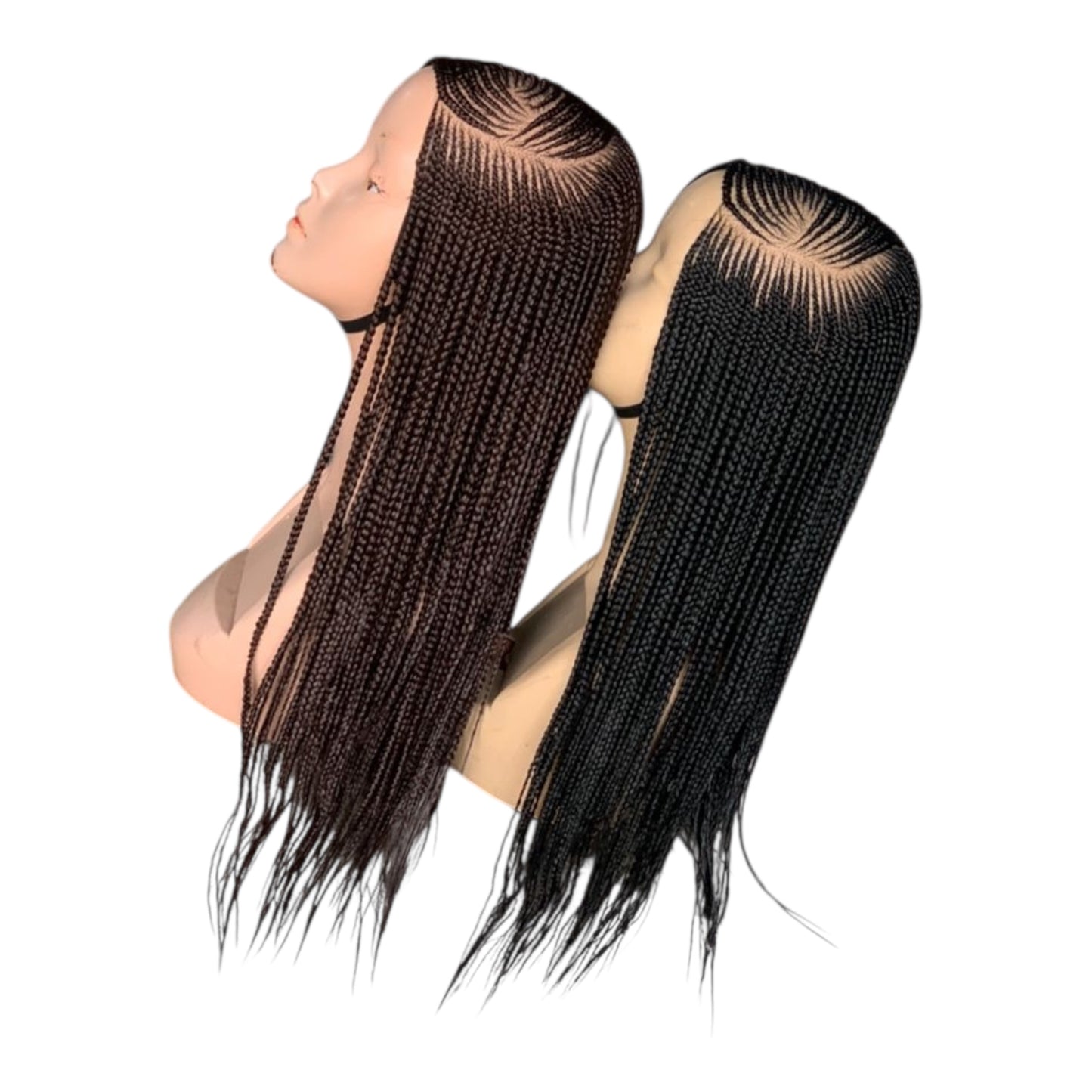 C-Part Cornrow Wig Black