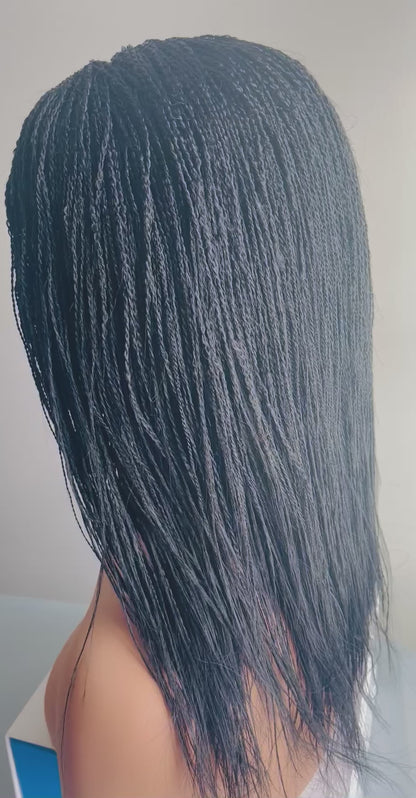 14” Micro Twist Braids Black