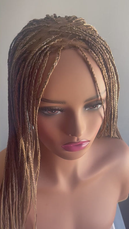 Small Box Braids Mix Blonde Lightweight Easy Wear and Go Hair Extensions